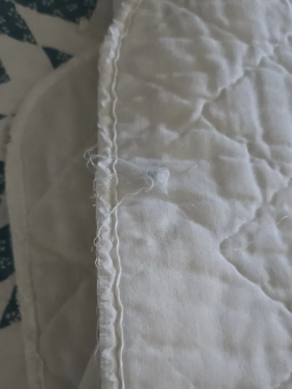Classic Blue and White Quilted Bedspread